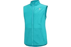 Airtracks Damen Funktions Fahrradweste Team Line - Laufweste - Leichte Wind Weste – Radweste – Windabweisend – Wasserabweisend - Reflektierend