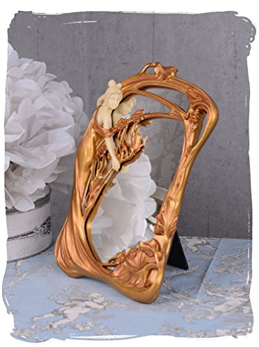 MÄRCHENHAFTER SPIEGEL JUGENDSTIL DAME EINMALIG - 3