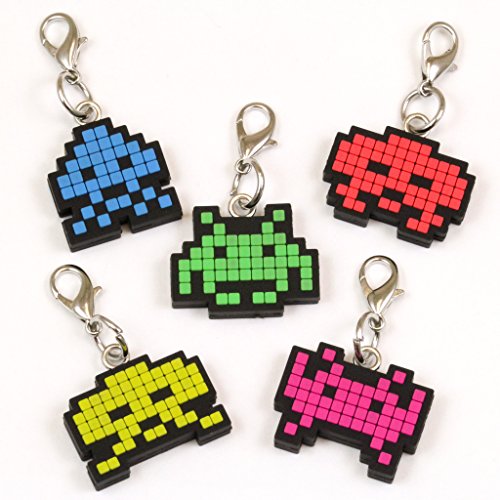 Space Invaders Zipper Pulls