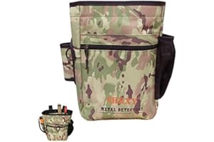 shrxy Detector de Metales Encuentra Bolsa Bolsa de Herramientas de Excavadora multipropósito para PinPointer Garrett Detector XP ProPointer Pack Mule Pouch (Camuflaje)