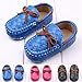 Femizee Baby Boy/Girls Moccasins Bowknot Soft Moccs Newborn Infant Leather Suede Shoes 6-9 Months Black