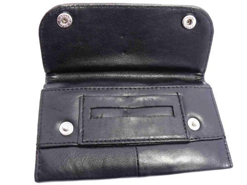 Preisvergleich Produktbild Tabakbeutel 1198, sehr weiches Nappaleder, Schwarz