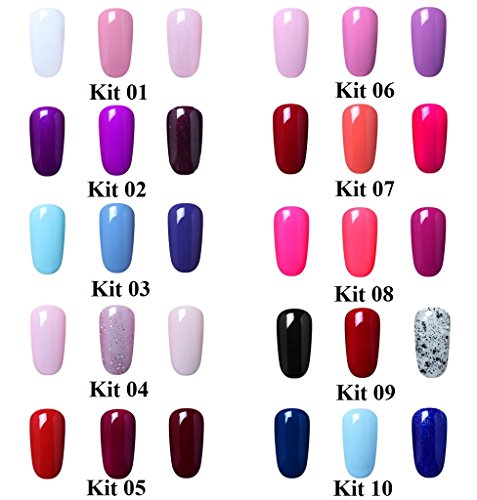 Elite99 3pcs-Kit Farbe 10 ml Nagellack Maniküre und Pediküre 09 - 2