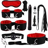 Menottes Šêx Adulte Lit 11Pices-Set Plaisir Accessoires Transport Yoga Poids Vêtements B-D-S-M Poignet Fitness Sac Gym Chevil