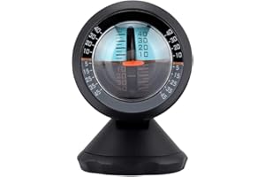 Nikou Inclinometro per Auto, inclinometro per Auto Indicatore di Pendenza Misuratore di inclinazione Strumento di Sicurezza Stradale