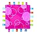 Taggies - Pink Bubbles - Baby Security Blanket