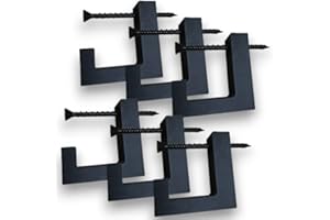 JS3DMANUFAKTUR 6 Stück Haken für Akustikpaneele in matt schwarz - Garderobenhaken für Akustik Paneele - Wandhaken für Wandpaneele/Akustikpanel - Kleiderhaken & für Deko-Zubehör (klein vertikal, inkl. Schrauben)