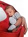 Wallaboo Baby Sling Connection for Newborn 8-33 lbs - Poppy Red