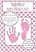 BabyRice New Baby Hand and Footprint Inkless Wipe Prints Kit (Pink)
