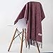 Produktbild MTX Ltd Doux Cgreymere Cheveux Unisexe/Hommes / Femmes Chaleur Pure Couleur Long Automne Et Hiver Extérieur Fgreyion Multifonctionnel Tendance Sauvage Chaud Châle Foulard Cadeau, Rouge violacé