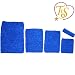 TtS 1.5"x6" 6"x6" 7"x9" 8"x10" 10"x12" Crochet Tube Top Infant Dress elastic Waistband Headband Tutu Supplies For Baby Girls 16 Colours (7"x9" Royal Blue)
