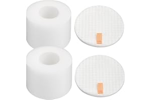 MXZONE 2 Pack NV601 Foams Filter Replacement for Shark Cordless Upright Vacuum Cleaner NV601UK NV601UKT NV600UK NV600 NV601 NV700UK NV700UKT Parts for Shark Hoover Filters Set Accessories