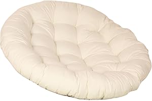 Sharplace Hanging Egg Chair Cushion Outdoor Seat Cushion Thick Garden Pod Chair Mat Swing Chair Pad for Balcony Room Garden Yard, beige