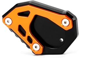 Modeer Per KTM 790 890 1050 1090 1190 1290 Adventure 690 ENDURO R 690 SMC R Moto CNC Supporto Piastra di estensione Cavalletto laterale Stand Pad 1290 Super Adventure R/S/T (arancione-nero)