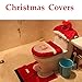 Produktbild TAOtTAO Christmas Decoration 3ST Fancy Santa Toilettensitzbezug und Teppich Badezimmer Set Weihnachtsdekor