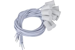 DENASH Interruttore magnetico 10pcs sensore porta finestra cablato, interruttore reed magnetico allarme porta contatto finestra di sicurezza bianco