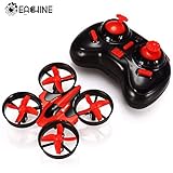  EACHINE E010 Mini Drone 2.4G 4Canales 6 Ejes Radio Control Modo sin Cabeza Drones para Niños (Rojo)
