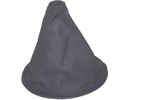 THE TUNING-SHOP LTD Cuffia per la leva del cambio in vera pelle, colore: grigio scuro