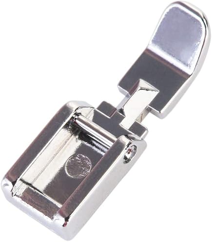Lot De 2 Pieds Presseur Pour Machine à Coudre à Tige Basse - Pied Droit Et Pied Fermeture Éclair - Métal, Facile à Installer - 8