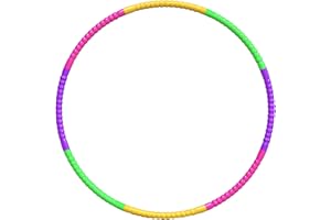 IFQKNUYL Hula Fitness Hoop, Cerchio di Fitness Splicing Rimovibile, per Interni ed Esterni, Fitness, Ginnastica, Danza, Yoga, Bambini e Adulti
