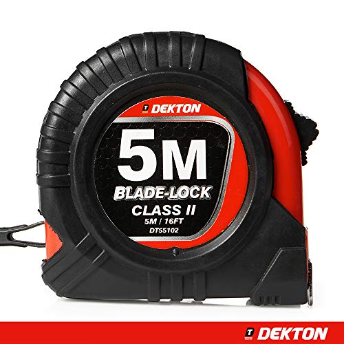 Preisvergleich Produktbild Dekton DT55102 Hard Case Maßband, schwarz / rot, 5 m