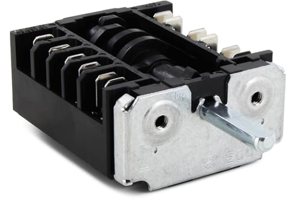 DL-pro värmeplatta omkopplare för EGO 46.27266.500 4627266500 även kompatibel med Bosch Siemens Privileg Whirlpool Bauknecht AEG Electrolux 7-takts ugnsbrytare för kokplatta