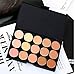 LyDia® 15 Nude Colours Cream Concealer/Highlight/Face Contour Camouflage Palette Dull/Redness Skin/Black Circle kit set #2