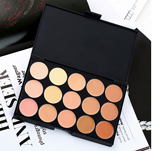 LyDia® 15 Nude Colours Cream Concealer/Highlight/Face Contour Camouflage Palette Dull/Redness Skin/Black Circle kit set #2