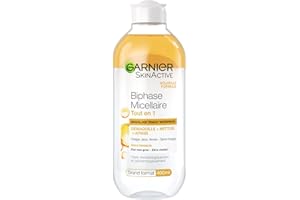 Garnier - SkinActive - Solution Micellaire Biphase Tout en Un - Tous Types de Peaux Même Sensibles - Format 400 ml