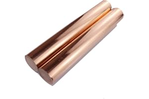 XMRISE Copper Rods T2 Pure Red Solid Lathe Round Bar Sticks Wires Metalworking Mold Electrode welding Industrial Raw Materials 2pcs,diameter：3mm*500mm