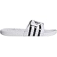 adidas Unisex Adissage Essential Slide, Color: Black Core Black & White, Size: 44 2/3 EU