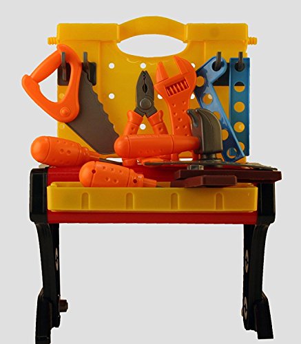 Preisvergleich Produktbild 2 in 1 Werkbank und Werkzeug Kit für die kleinen Handwerker