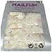 NAILFUN 500 Full Cover Toe Nails in Pouch - Natural White