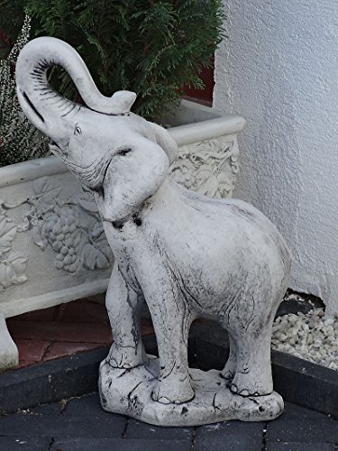 Steinfigur Nr.337 Elephant Elefant XL ca. 55 cm ca. 25 kg Frostfest Stein - 5