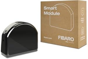 FIBARO FGS-214 Single Smart Module/Z-Wave Plus - Smart Switch para un Dispositivo, Negro