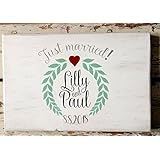 Türschild aus Holz, Holzschild, Hochzeitsschild, personalisiert