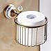 Produktbild Leiona Alle Bronze Rollenpapierhalter Retro Toilettenpapierhalter Rollenspender Wand-Badezimmer Zubehör Toilettenpapier Vorratsbehälter Multifunktions-Tissue-Halter für Home Bad Küche