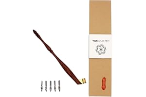 Hillento obliquo calligrafia titolare punto pennino, inglese calligrafia supporto pennino, inglese copione antico rame penna tuffo consegnato + 5 pennini piatte, sequoia