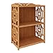Produktbild Bücherregale WSSF- 2 Reihen Bambus Einfache Kinder Partition Indoor Wohnzimmer Stehende Küche Lagerung Display Multifunktions Home Unit Finishing Cabinet (Größe : 42*29*72cm)