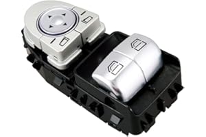 SISS Interruttore alzacristalli per Mercedes Benz Vito W447 2015-2018 Classe C W205, 2059050302 A2059050302 Specchio esterno non pieghevole elettrico