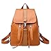 Produktbild URSING Damen Rucksack Vintage Elegant Tasche Mädchen Ledertasche Schulranzen Rucksack Schultasche Reisetasche Schultertasche Damentasche Daypack Backpacks Freizeitrucksack (Braun)