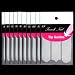 Generic 5Pcs French Manicure Nail Art Tips Form Fringe Guides Sticker DIY Stencil