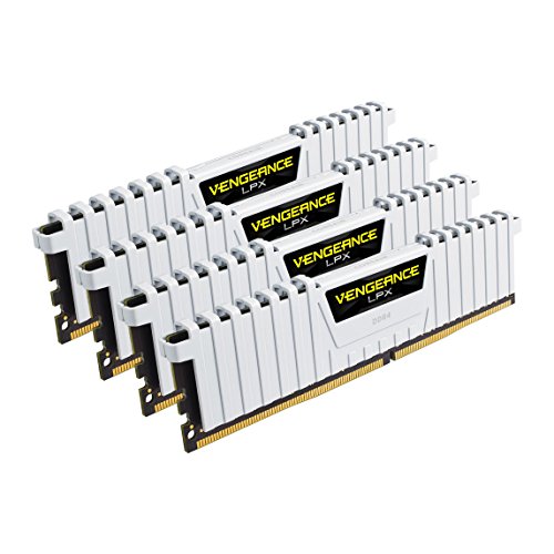 Corsair Vengeance LPX CMK32GX4M4B3200C16W Speicherkit (3200 MHz, 4 x 8GB) Weiß