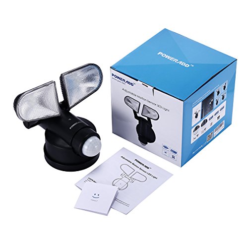 Poweradd LED Licht Nachtlicht Außenleuchte mit Bewegungsmelder und Dämmerungssensor, schwenkbar und regendicht für Garten, Terrasse, Hausflur, Treppen, Balkon, Außenwand - 8