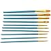 Internet 10Pcs Artists Paint Brush Set Acrylic Watercolor Round Pointed Tips