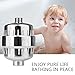 Price comparison product image Kimitech Shower Filter| High Output Universal Water Purifier with Replaceable 15-Stage Water Filter Cartridge - Chrome