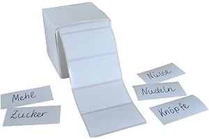 EWTSHOP Puste naklejki 6 x 3 cm, 500 sztuk