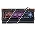 Price comparison product image gCrusader USB Half Mechanical Gaming Keyboard Multi-color LED Illuminated Macro Enabled Rotary Dial (Black) (US Layout)
