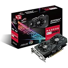 Asus 90YV0AH1-M0NA00 Radeon ROG STRIX RX 560 4G Gaming Grafikkarte schwarz