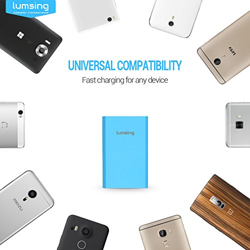 Lumsing Quick Charge 3.0 36W 4 Port USB Ladegerät Desktop Ladeadapter für Galaxy S7 / S6 / Edge / Plus, Note 5 / 4 und Smart Ports für iPhone 7 / 6s / Plus, iPad Pro / Air 2 / mini, LG, Nexus, HTC & mehr (Blau) - 6